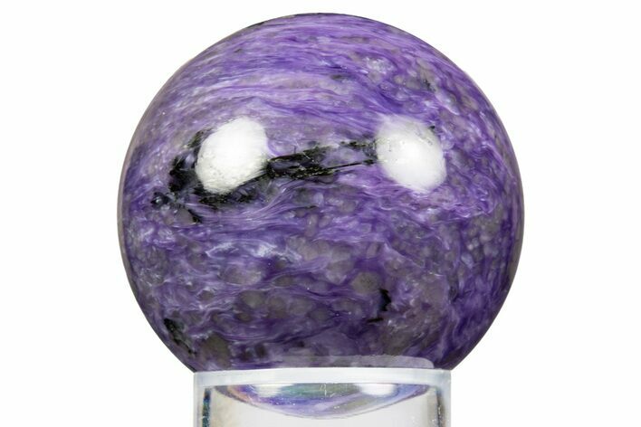 Polished Purple Charoite Sphere - Siberia #323499